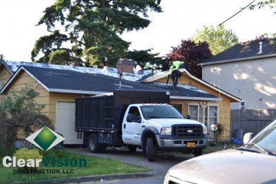 NE Portland Roof Work Shingle