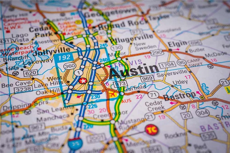 Moving To Austin Map