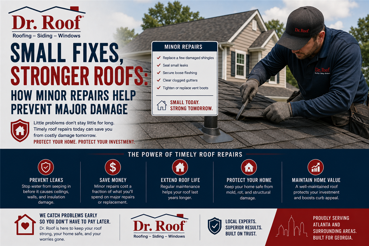 Small Fixes, Stronger Roofs: How Minor Repairs Help Prevent Major Damage