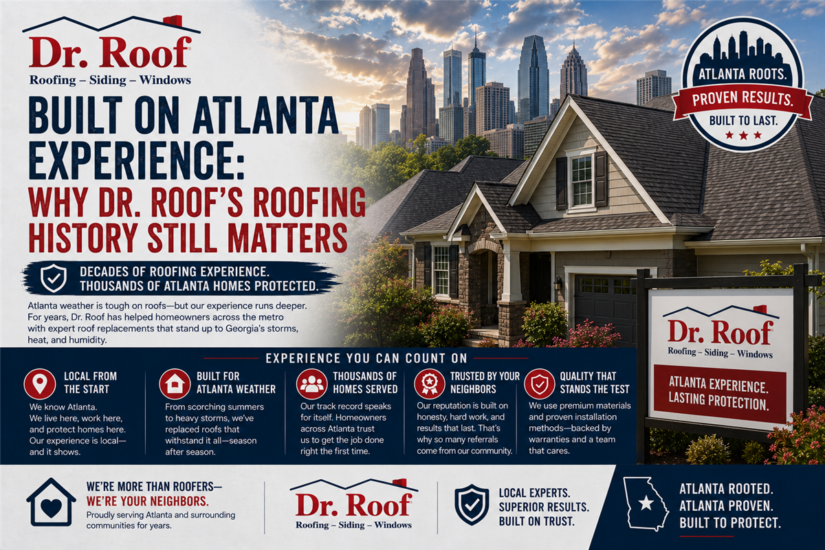 Built on Atlanta Experience: Why Dr. Roof’s Roofing History Still Matters