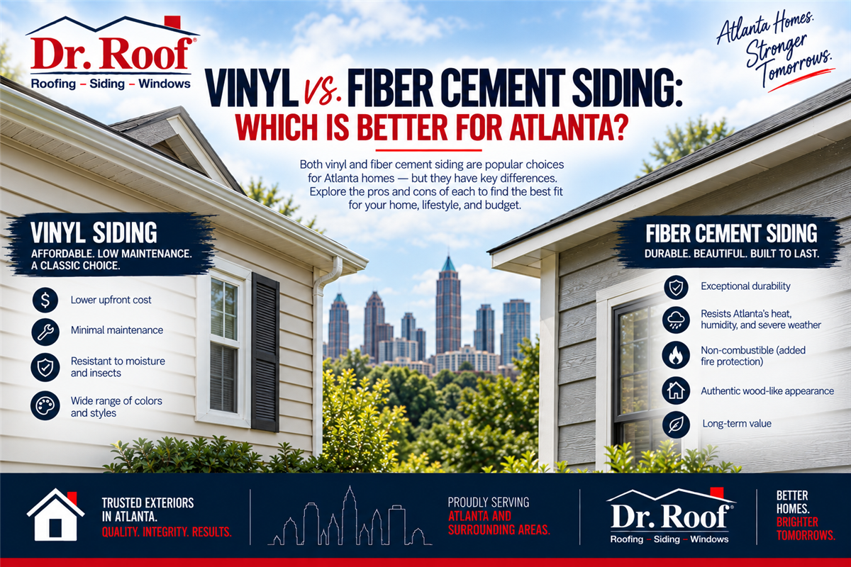 Vinyl vs. Fiber Cement Siding: Which Is Better for Atlanta?