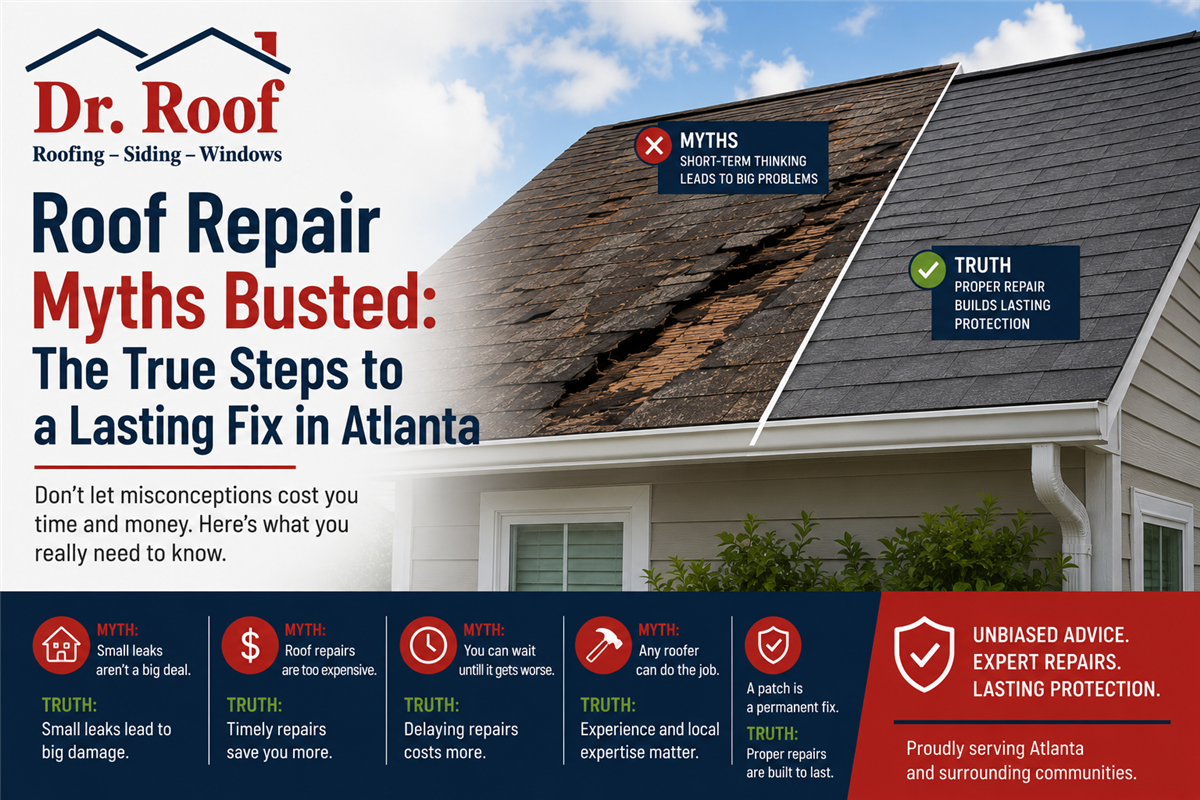 Roof Repair Myths Busted: The True Steps to a Lasting Fix in Atlanta