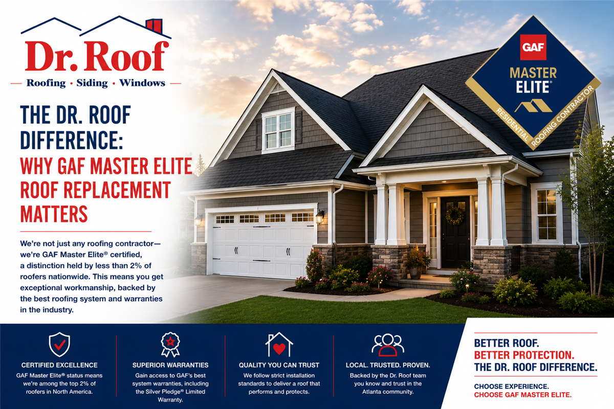 The Dr. Roof Difference: Why GAF Master Elite Roof Replacement Matters