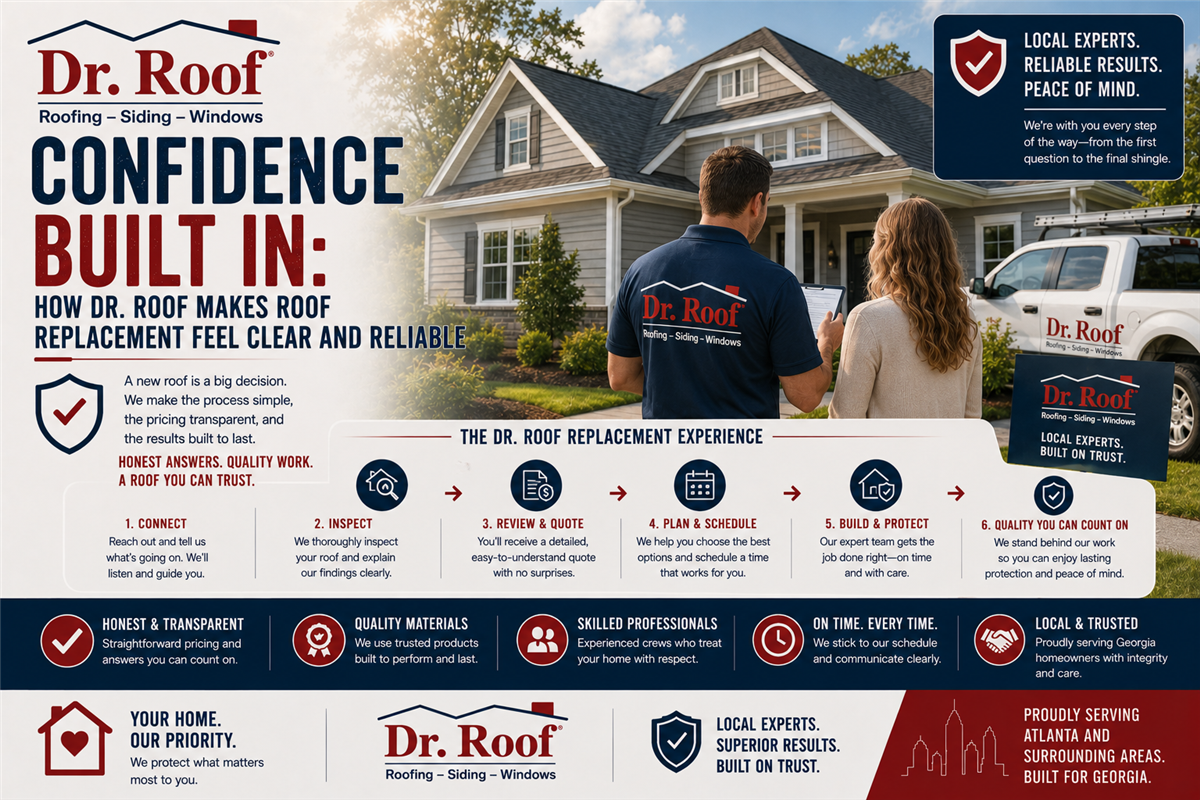 Confidence Built In: How Dr. Roof Makes Roof Replacement Feel Clear and Reliable