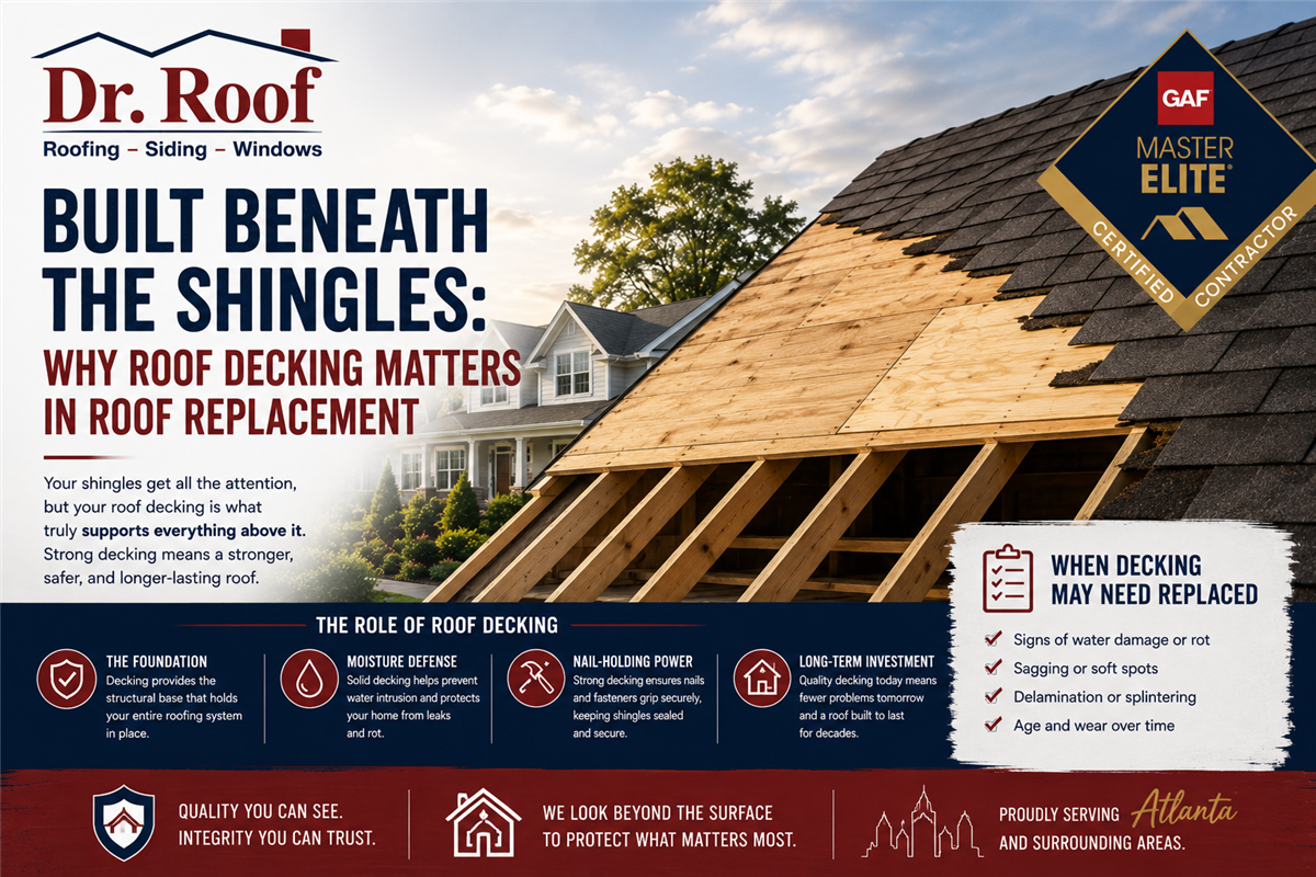 Built Beneath the Shingles: Why Roof Decking Matters in Roof Replacement