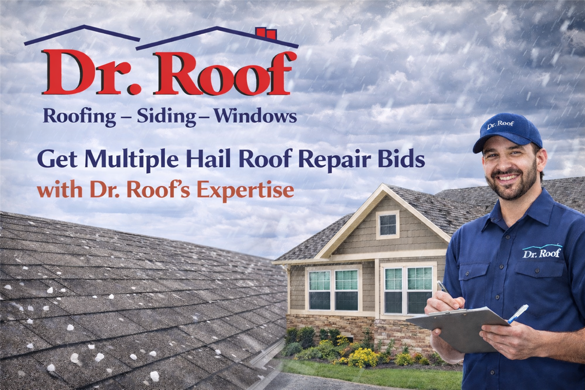 Get Multiple Hail Roof Repair Bids with Dr. Roof's Expertise