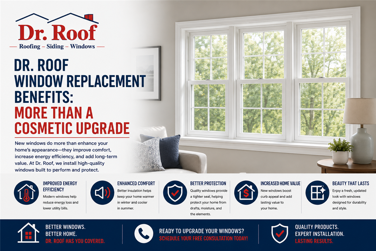 Dr. Roof Window Replacement Benefits: More Than a Cosmetic Upgrade