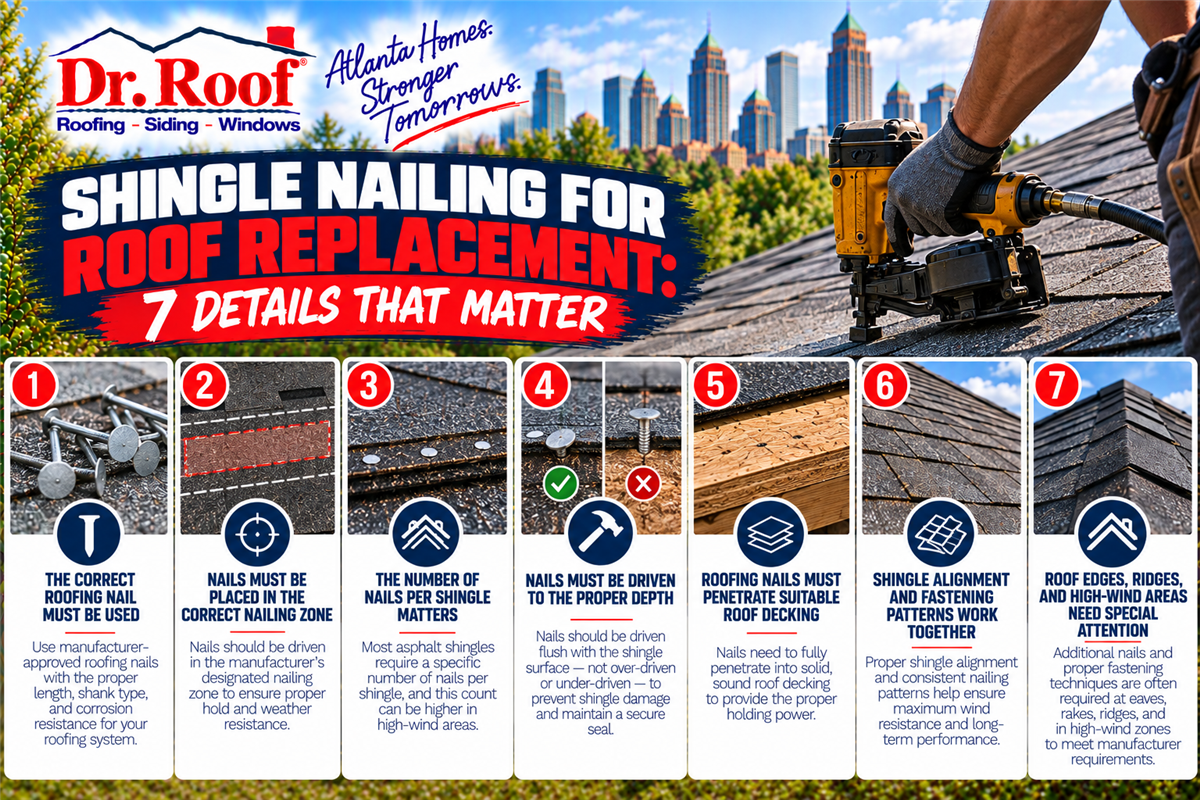 Shingle Nailing for Roof Replacement: 7 Details That Matter