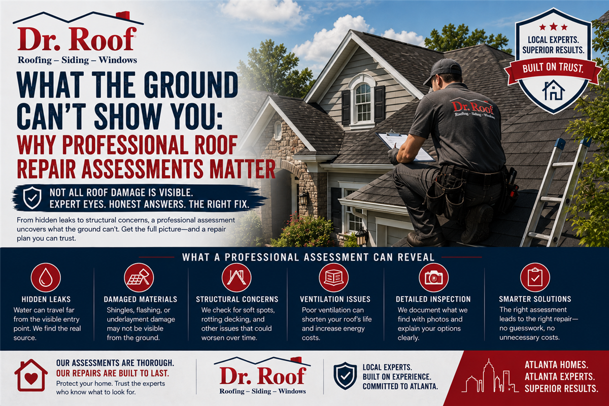 What the Ground Can’t Show You: Why Professional Roof Repair Assessments Matter