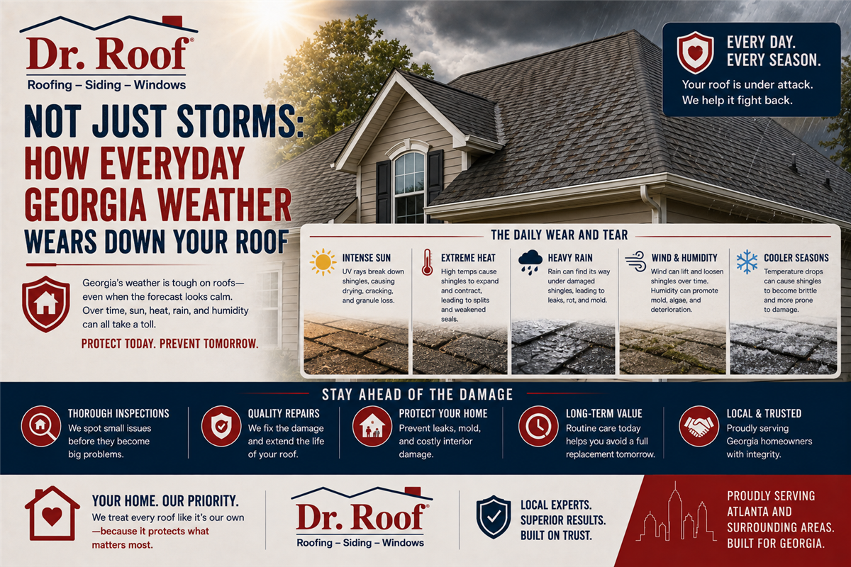 Not Just Storms: How Everyday Georgia Weather Wears Down Your Roof
