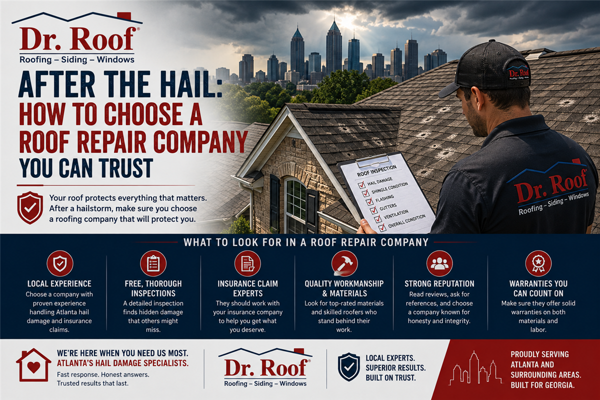 After the Hail: How to Choose a Roof Repair Company You Can Trust