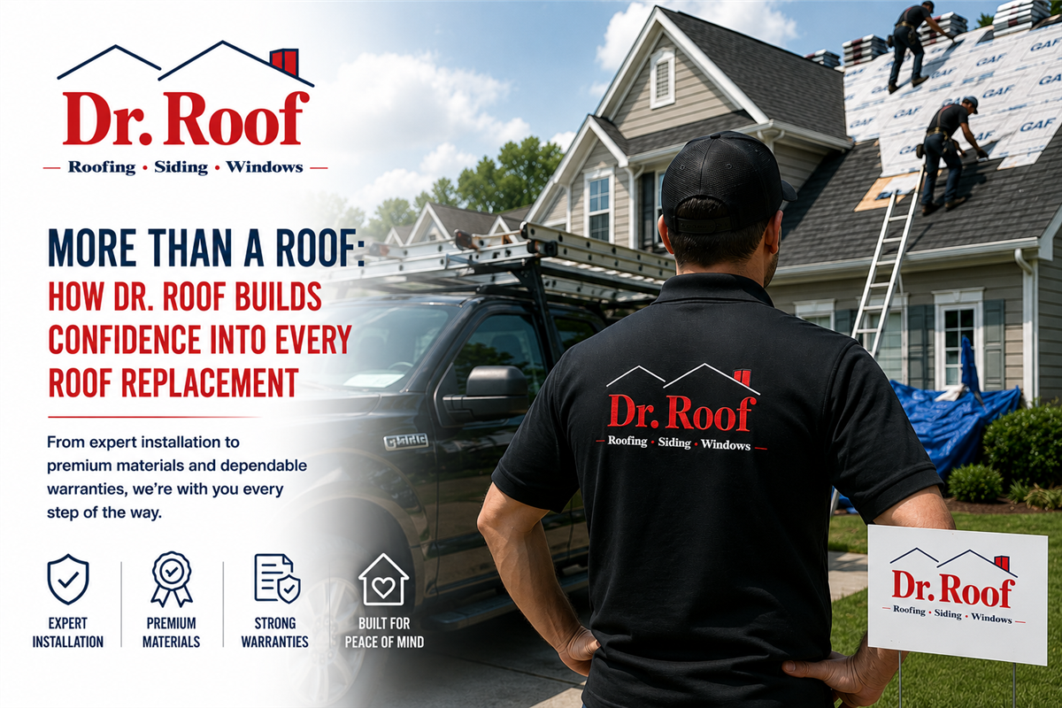 More Than a Roof: How Dr. Roof Builds Confidence Into Every Roof Replacement