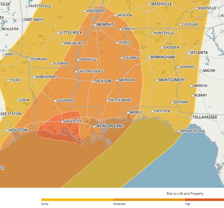 Hurricane Francine Atlanta Impact Prediction Map