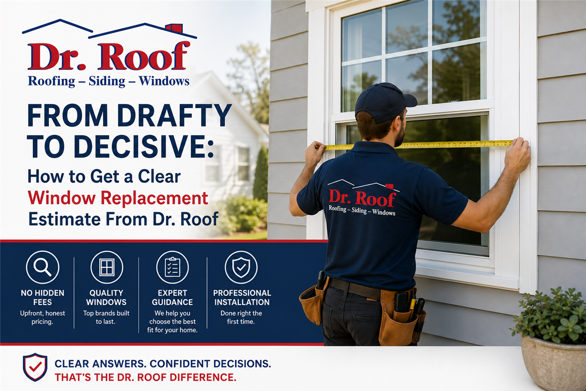 From Drafty to Decisive: How to Get a Clear Window Replacement Estimate From Dr. Roof