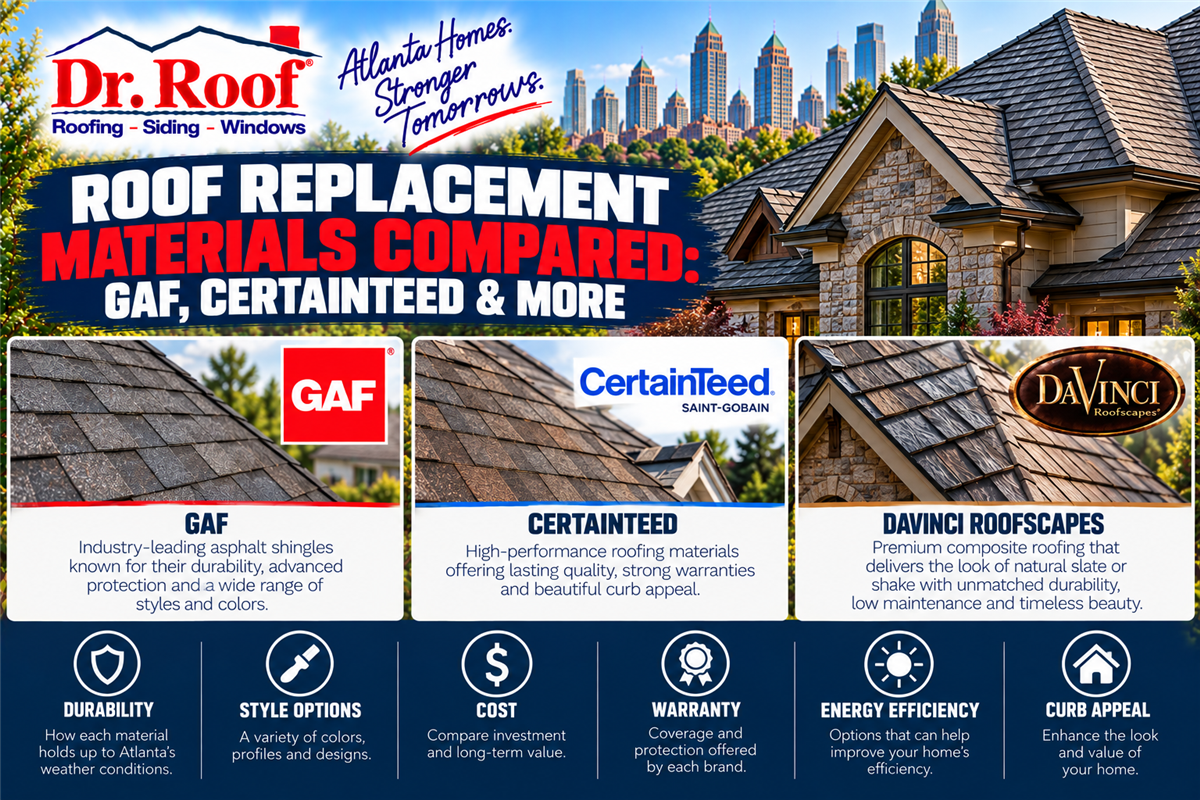 Roof Replacement Materials Compared: GAF, CertainTeed & More