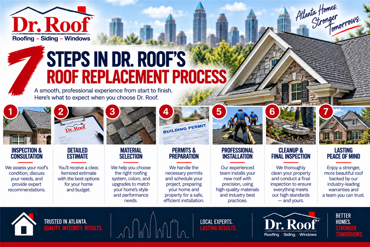 7 Steps in Dr. Roof’s Roof Replacement Process