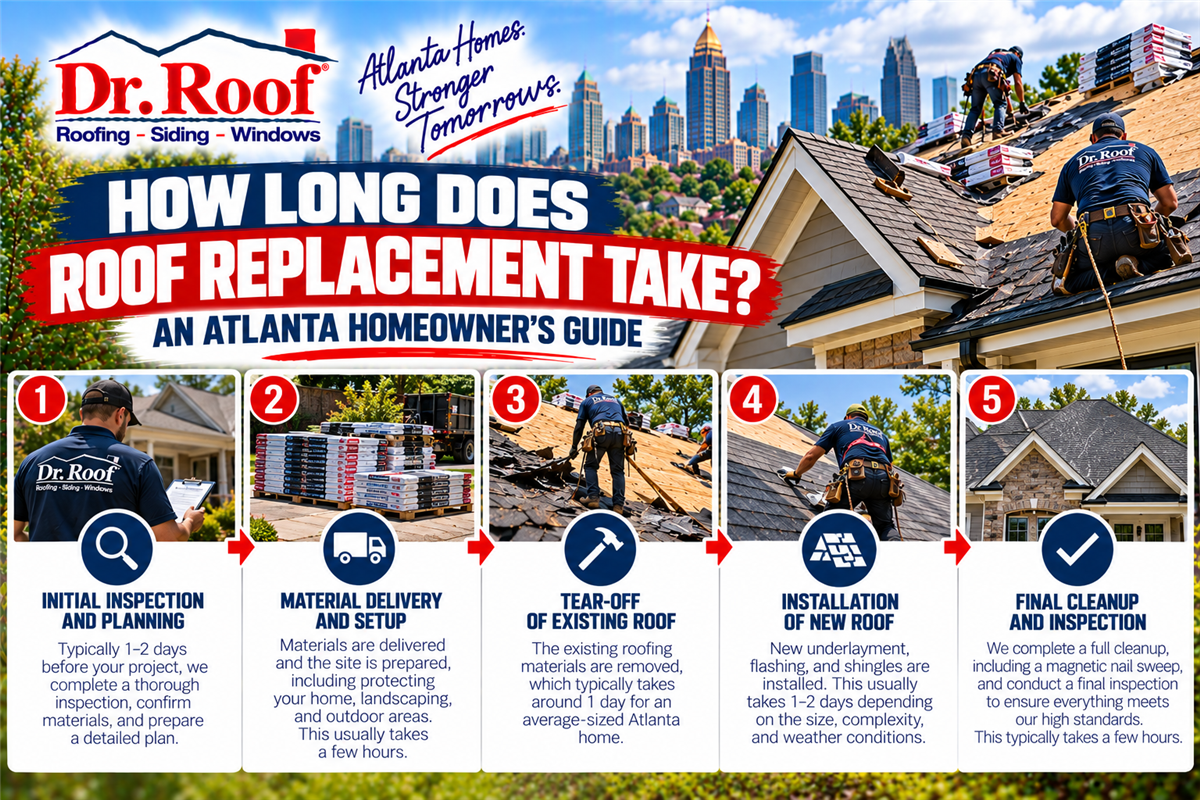 How Long Does Roof Replacement Take? An Atlanta Homeowner's Guide