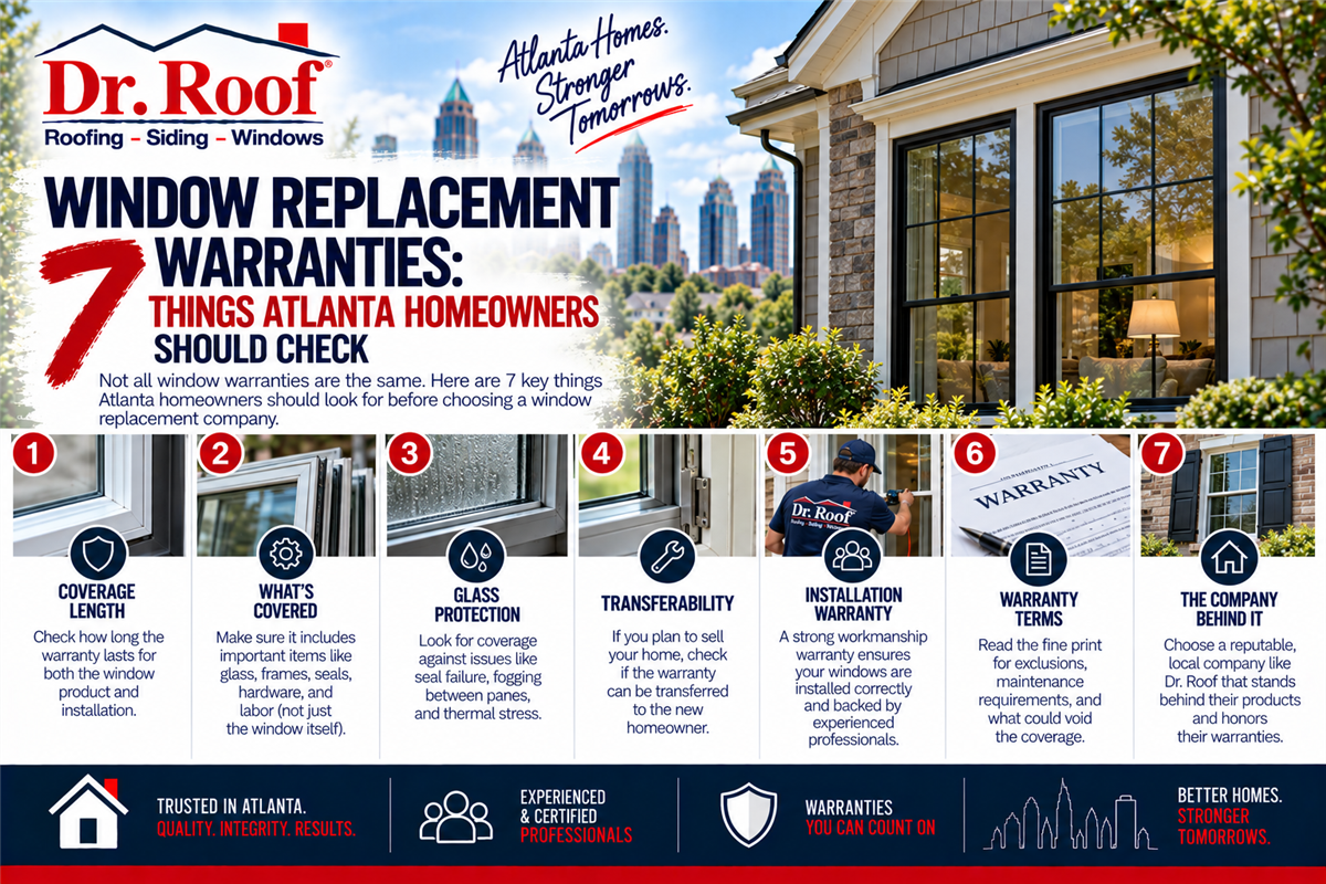 Window Replacement Warranties: 7 Things Atlanta Homeowners Should Check