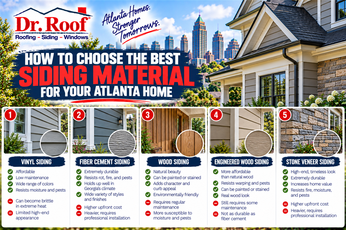 How to Choose the Best Siding Material for Your Atlanta Home