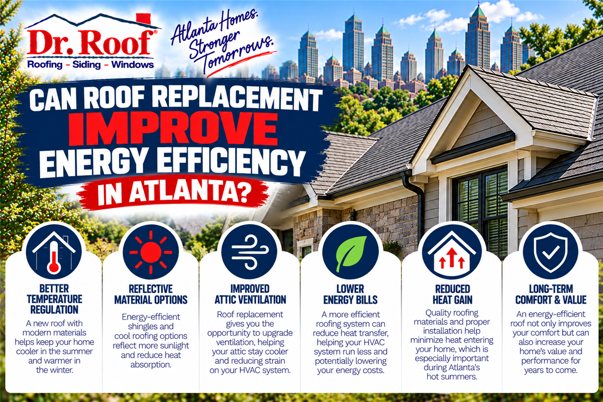 Can Roof Replacement Improve Energy Efficiency in Atlanta?