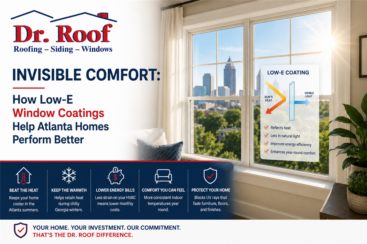 Invisible Comfort: How Low-E Window Coatings Help Atlanta Homes Perform Better