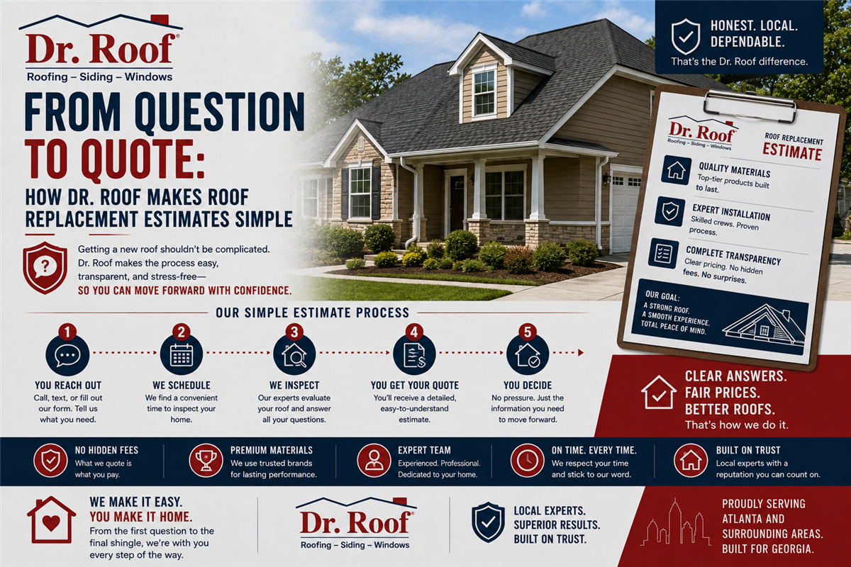 From Question to Quote: How Dr. Roof Makes Roof Replacement Estimates Simple