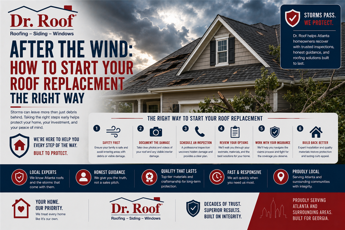 After the Wind: How to Start Your Roof Replacement the Right Way