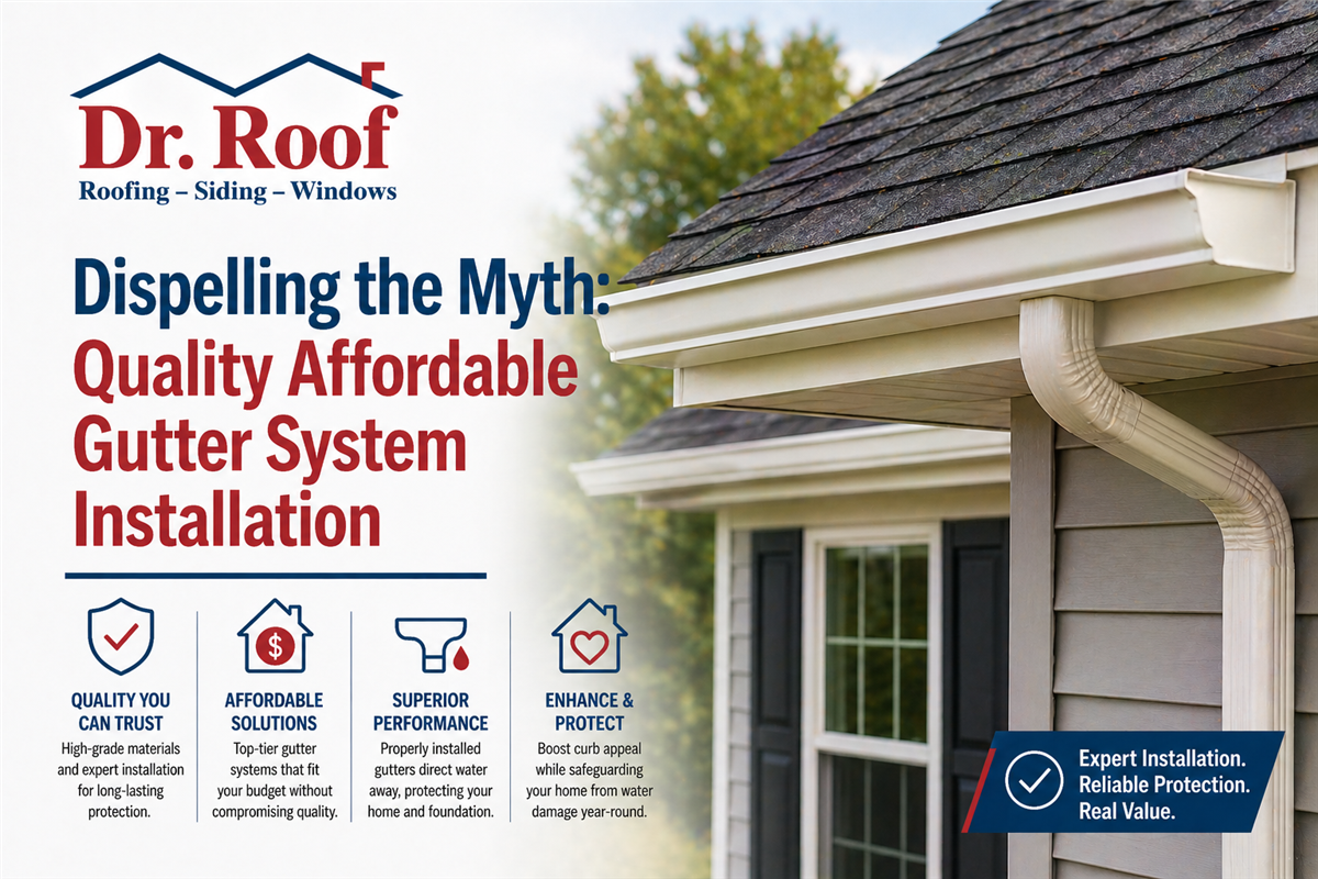 Dispelling the Myth: Quality Affordable Gutter System Installation