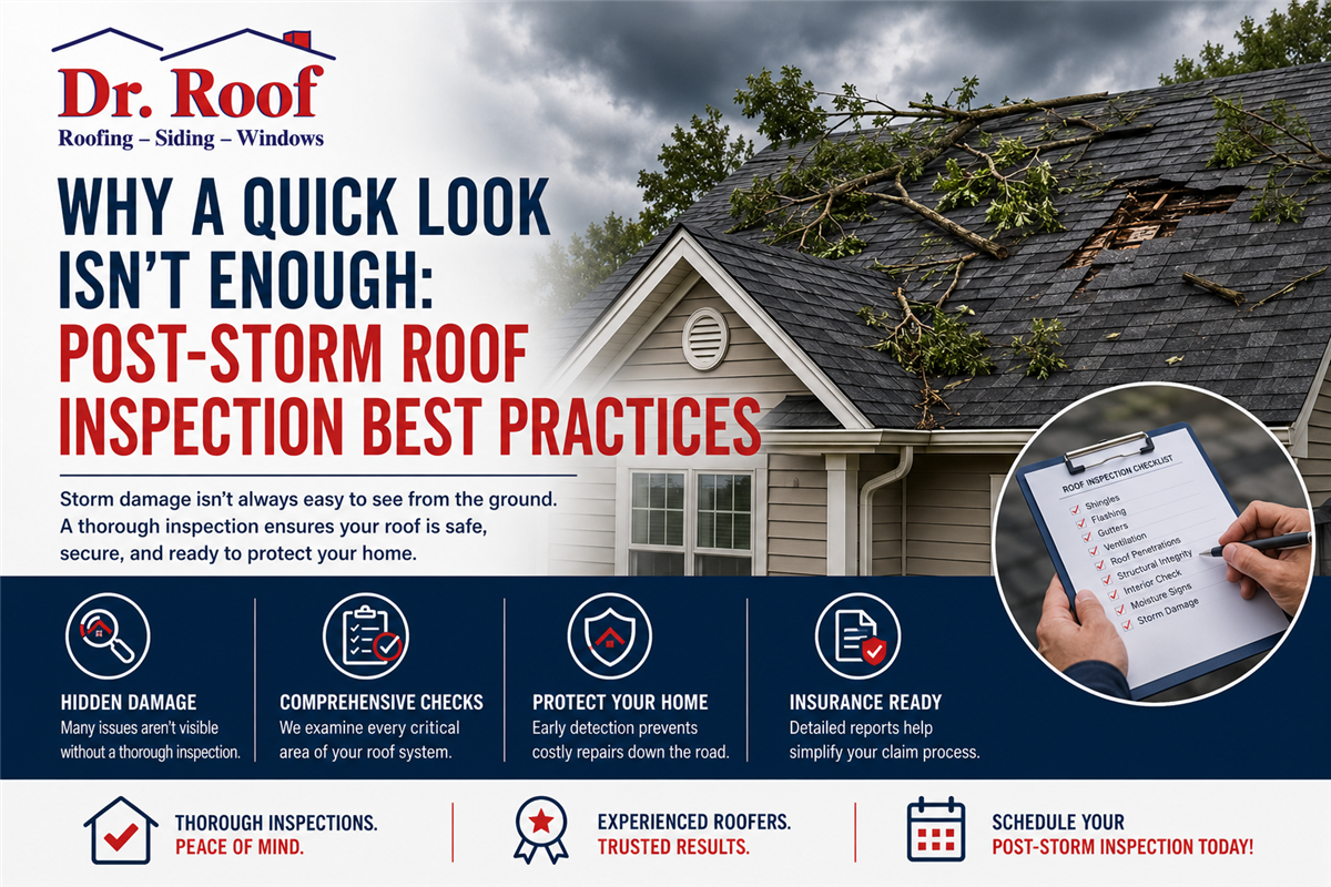 Why a Quick Look Isn't Enough: Post-Storm Roof Inspection Best Practices