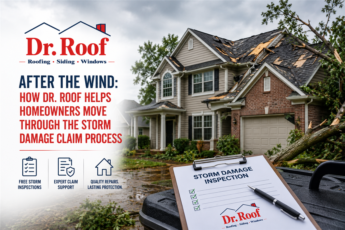 After the Wind: How Dr. Roof Helps Homeowners Move Through the Storm Damage Claim Process