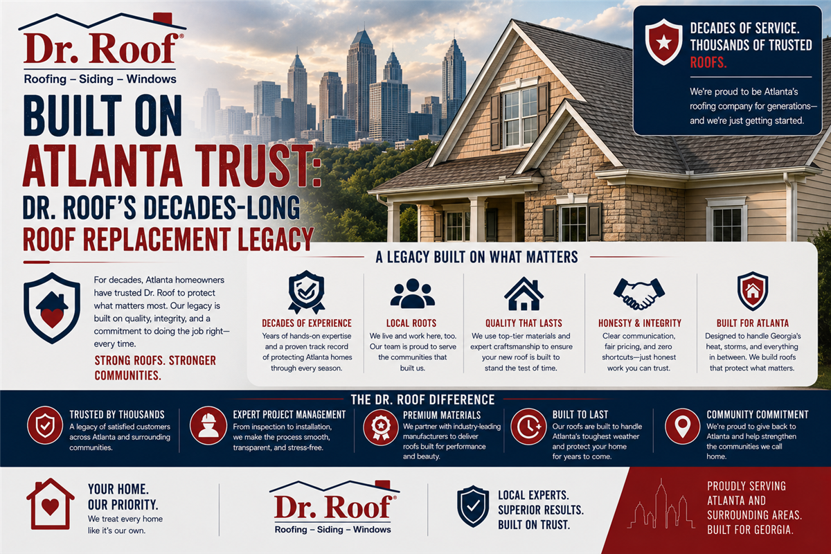 Built on Atlanta Trust: Dr. Roof’s Decades-Long Roof Replacement Legacy