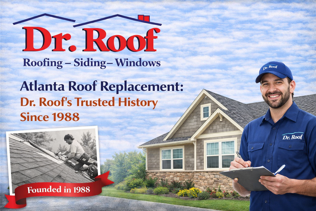 Atlanta Roof Replacement: Dr. Roof's Trusted History Since 1988
