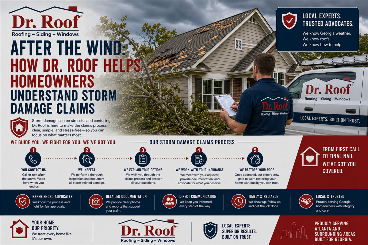 After the Wind: How Dr. Roof Helps Homeowners Understand Storm Damage Claims