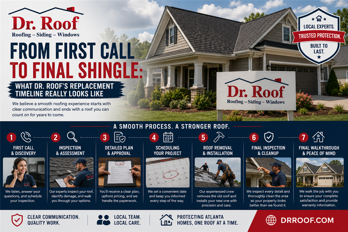 From First Call to Final Shingle: What Dr. Roof’s Replacement Timeline Really Looks Like