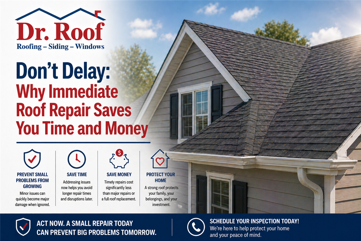 Don't Delay: Why Immediate Roof Repair Saves You Time and Money