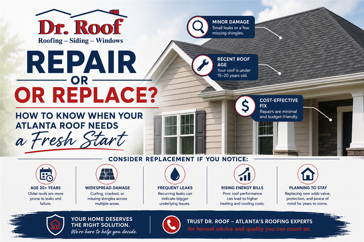 Repair or Replace? How to Know When Your Atlanta Roof Needs a Fresh Start