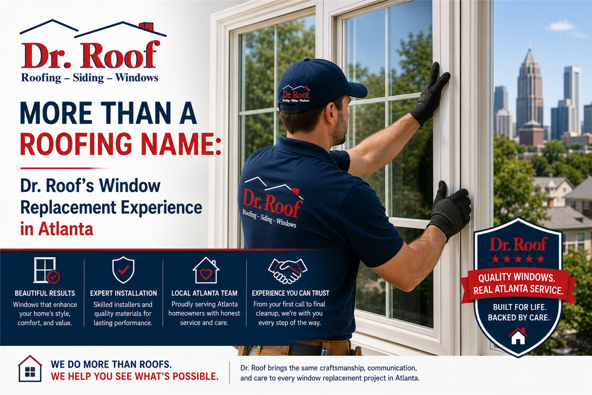 More Than a Roofing Name: Dr. Roof’s Window Replacement Experience in Atlanta