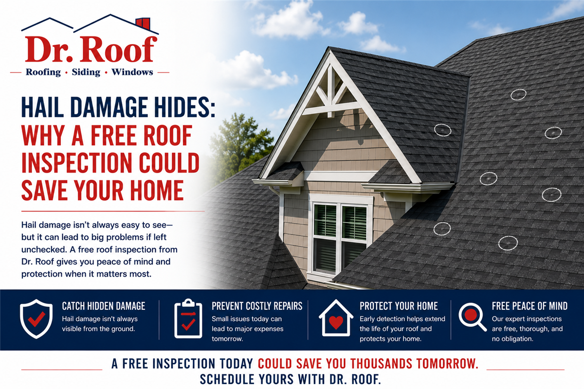 Hail Damage Hides: Why a Free Roof Inspection Could Save Your Home