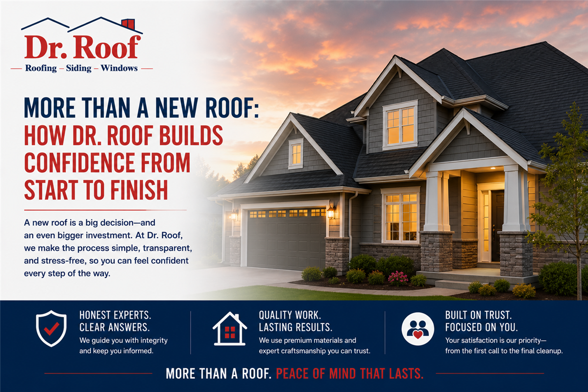 More Than a New Roof: How Dr. Roof Builds Confidence From Start to Finish
