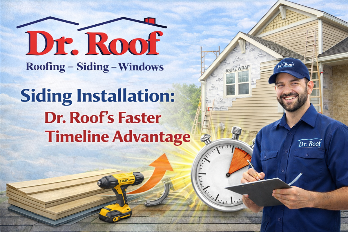 Siding Installation: Dr. Roof's Faster Timeline Advantage