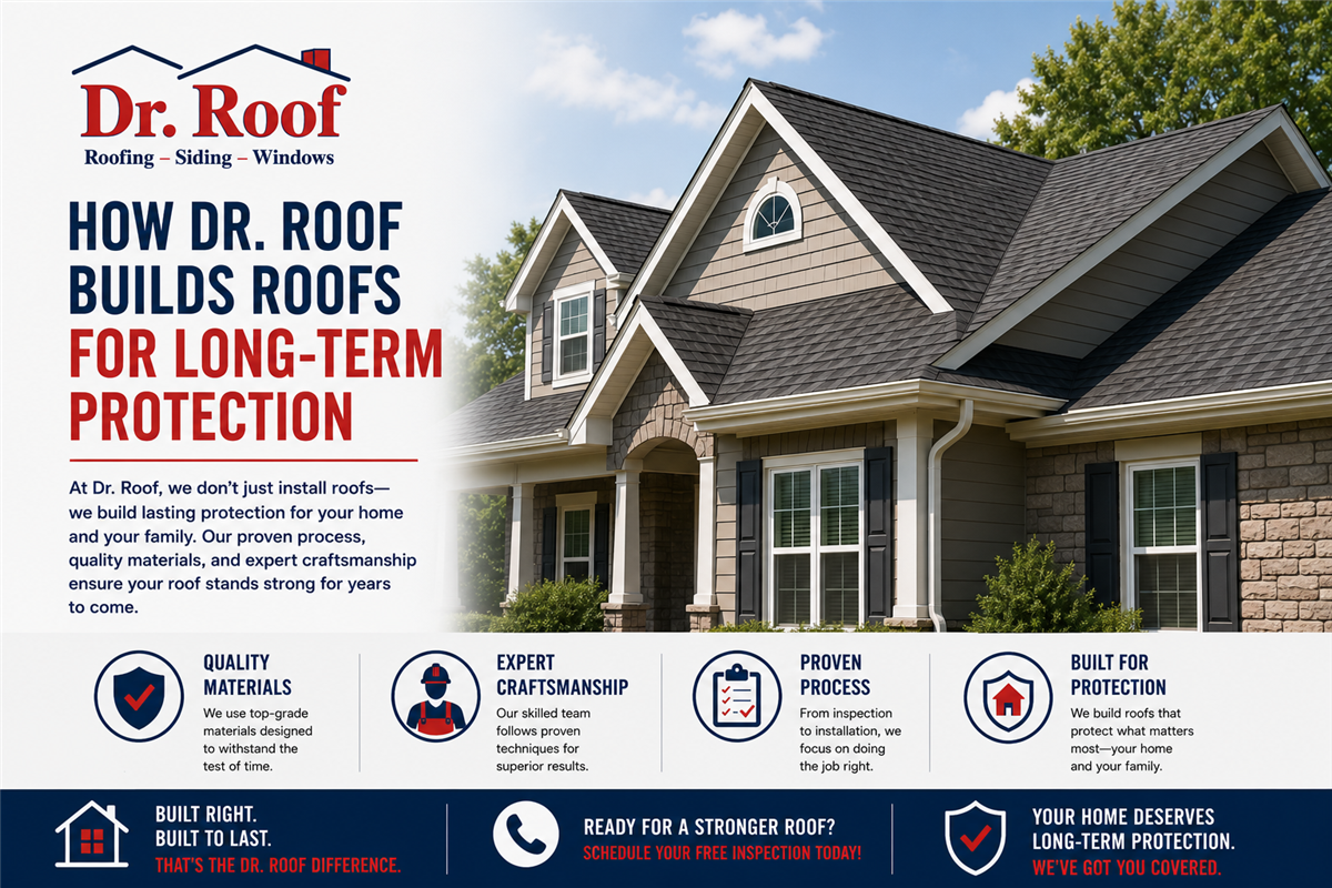 How Dr. Roof Builds Roofs for Long-Term Protection