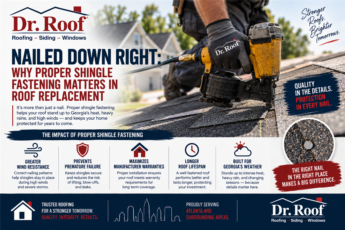 Nailed Down Right: Why Proper Shingle Fastening Matters in Roof Replacement