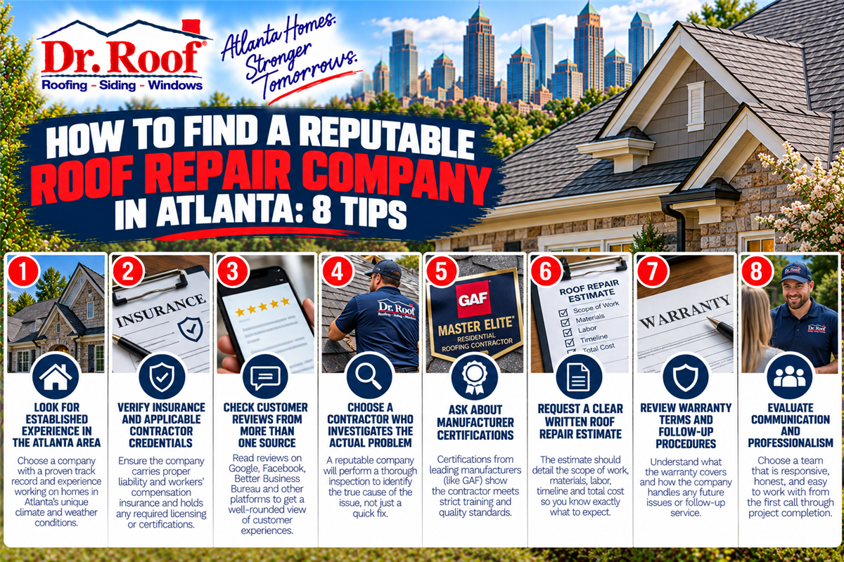 How to Find a Reputable Roof Repair Company in Atlanta: 8 Tips