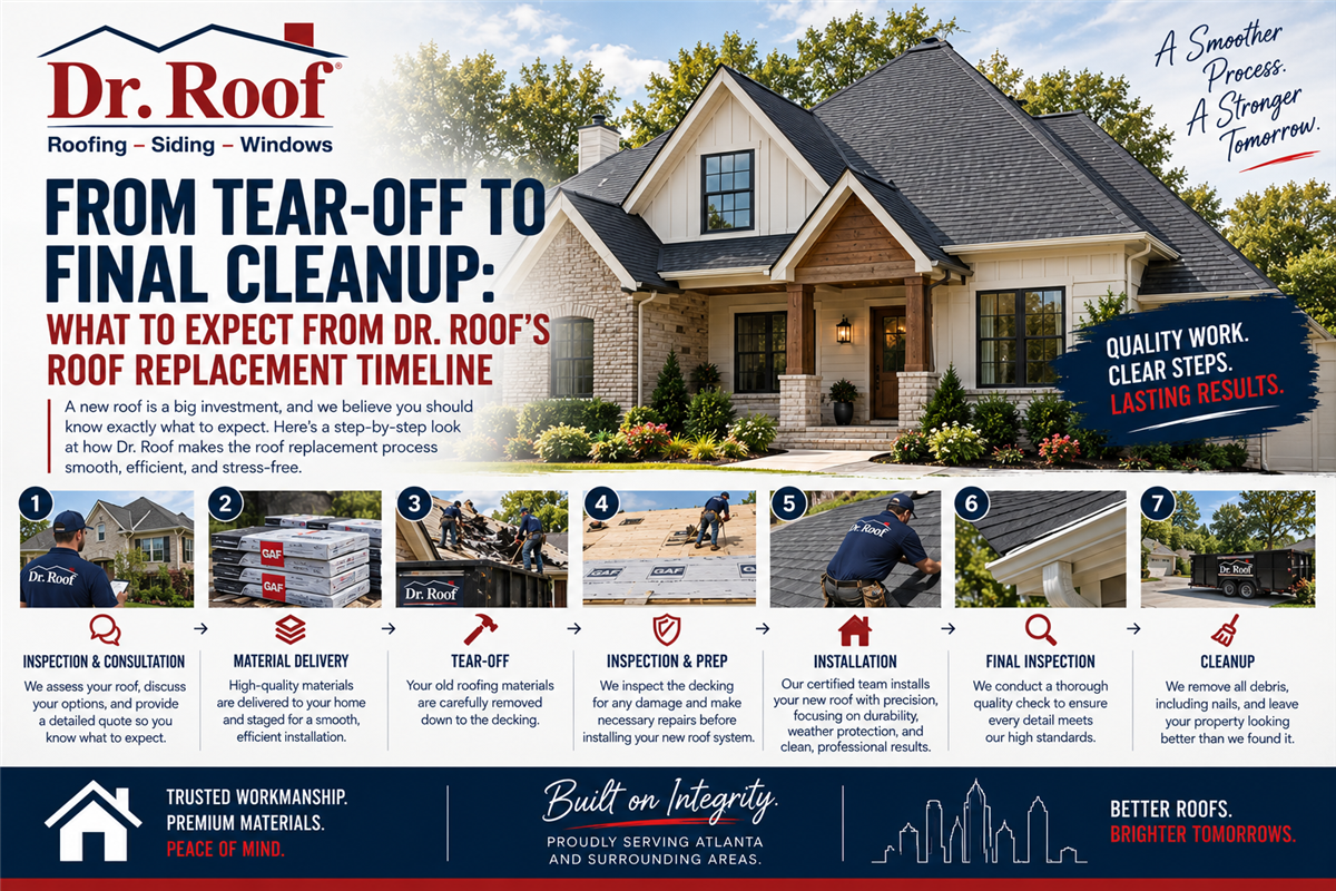 From Tear-Off to Final Cleanup: What to Expect From Dr. Roof’s Roof Replacement Timeline