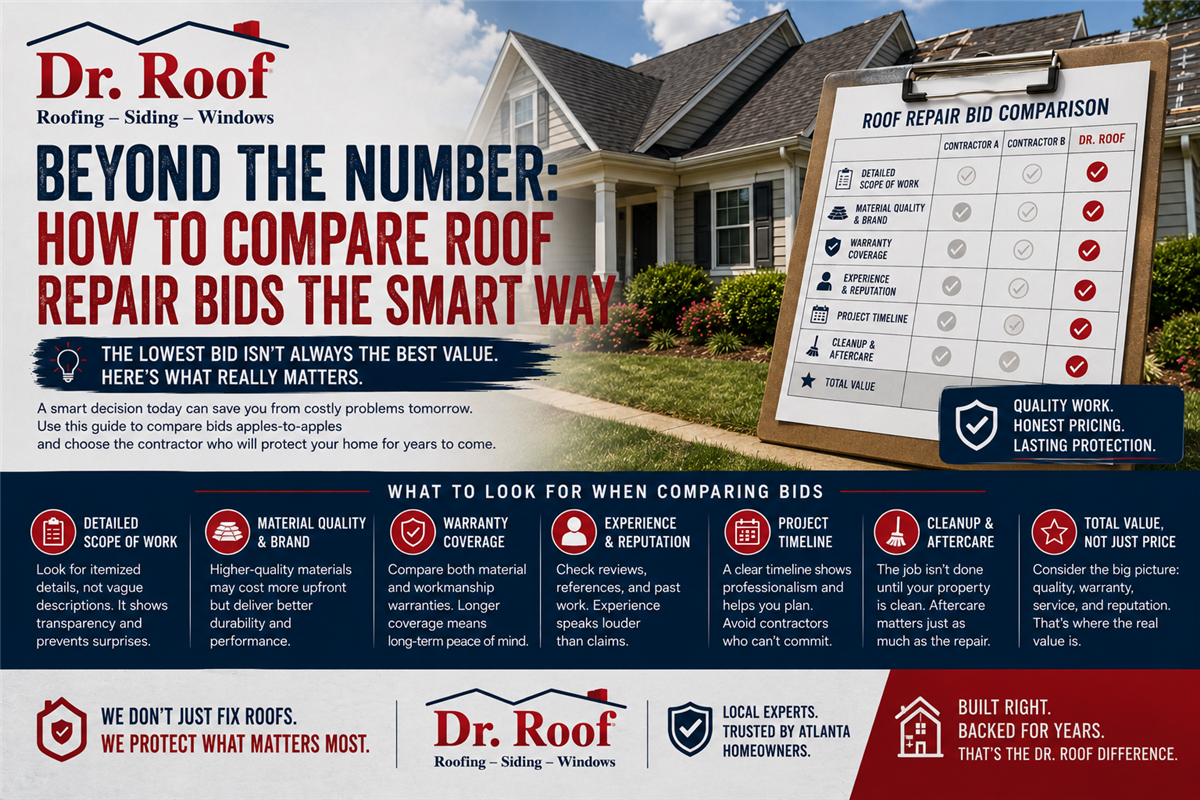 Beyond the Number: How to Compare Roof Repair Bids the Smart Way