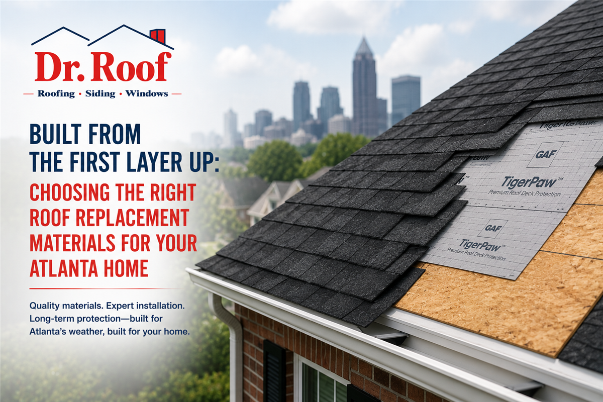 Built From the First Layer Up: Choosing the Right Roof Replacement Materials for Your Atlanta Home