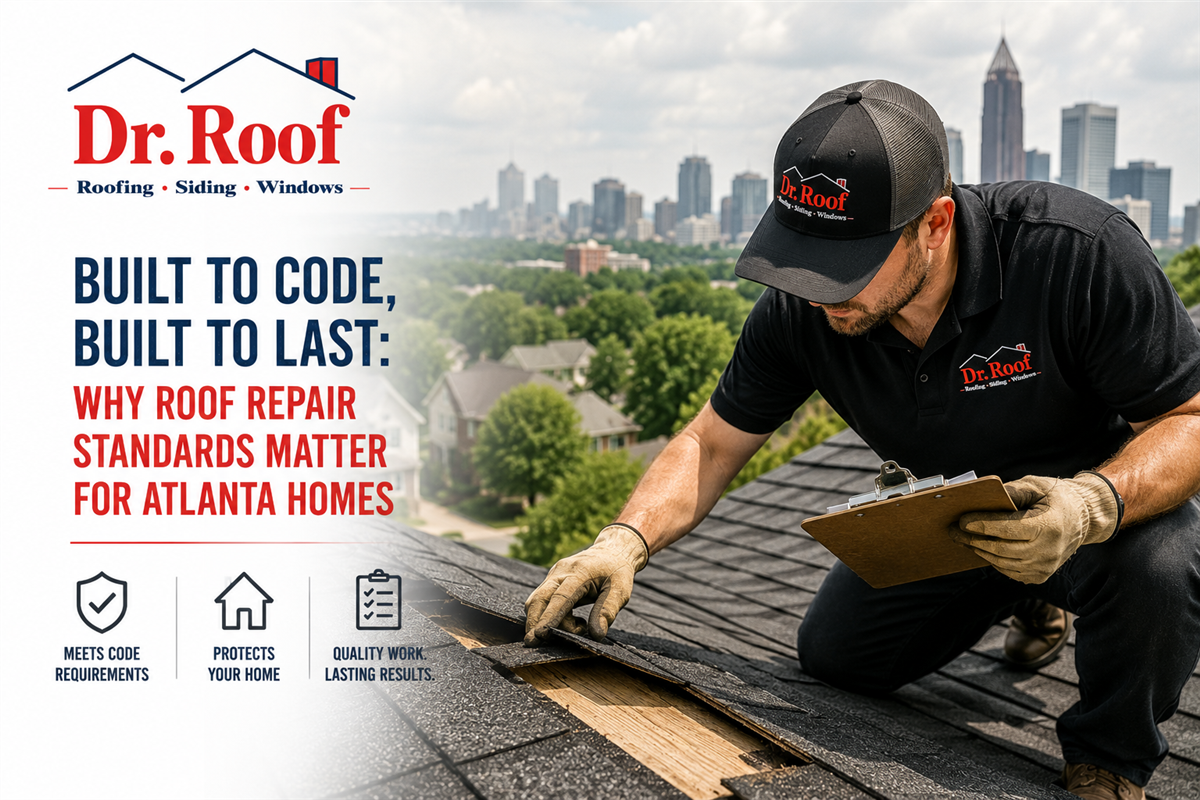 Built to Code, Built to Last: Why Roof Repair Standards Matter for Atlanta Homes