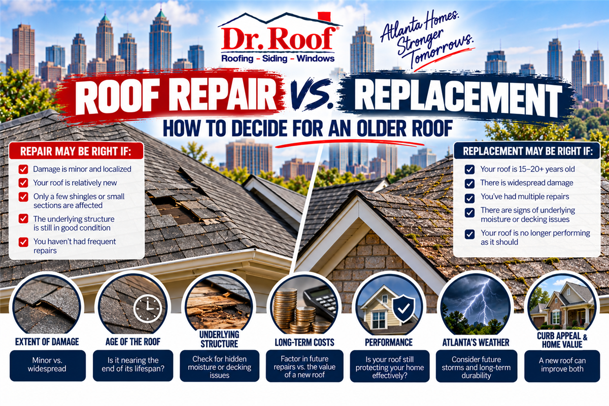 Roof Repair vs. Replacement: How to Decide for an Older Roof