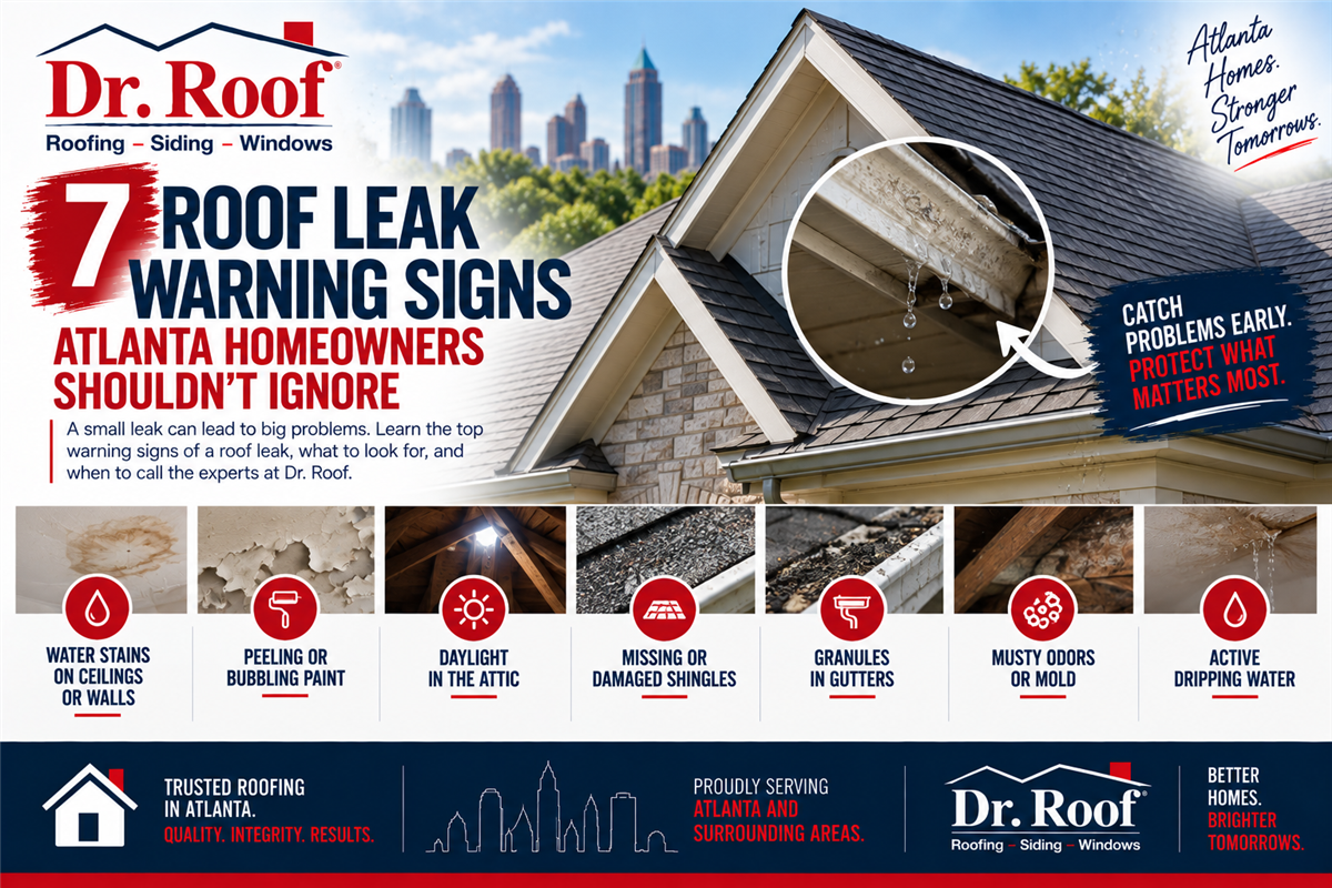 7 Roof Leak Warning Signs Atlanta Homeowners Shouldn't Ignore