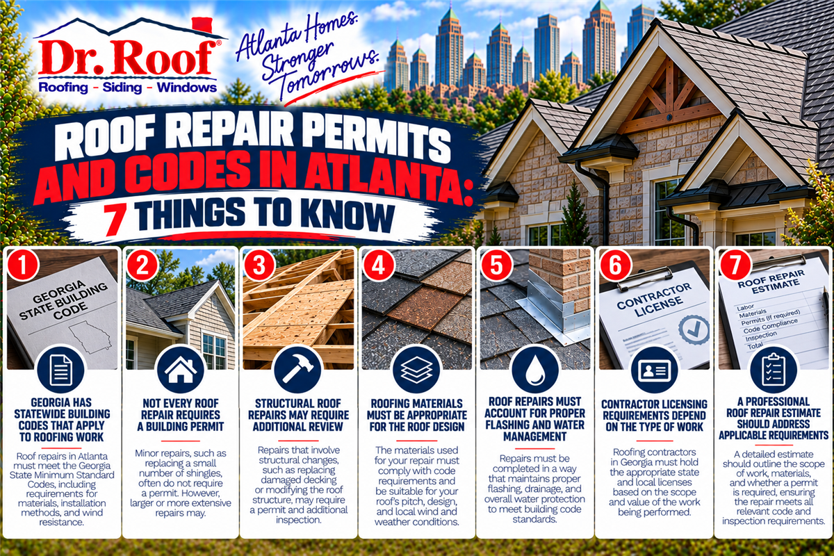 Roof Repair Permits and Codes in Atlanta: 7 Things to Know